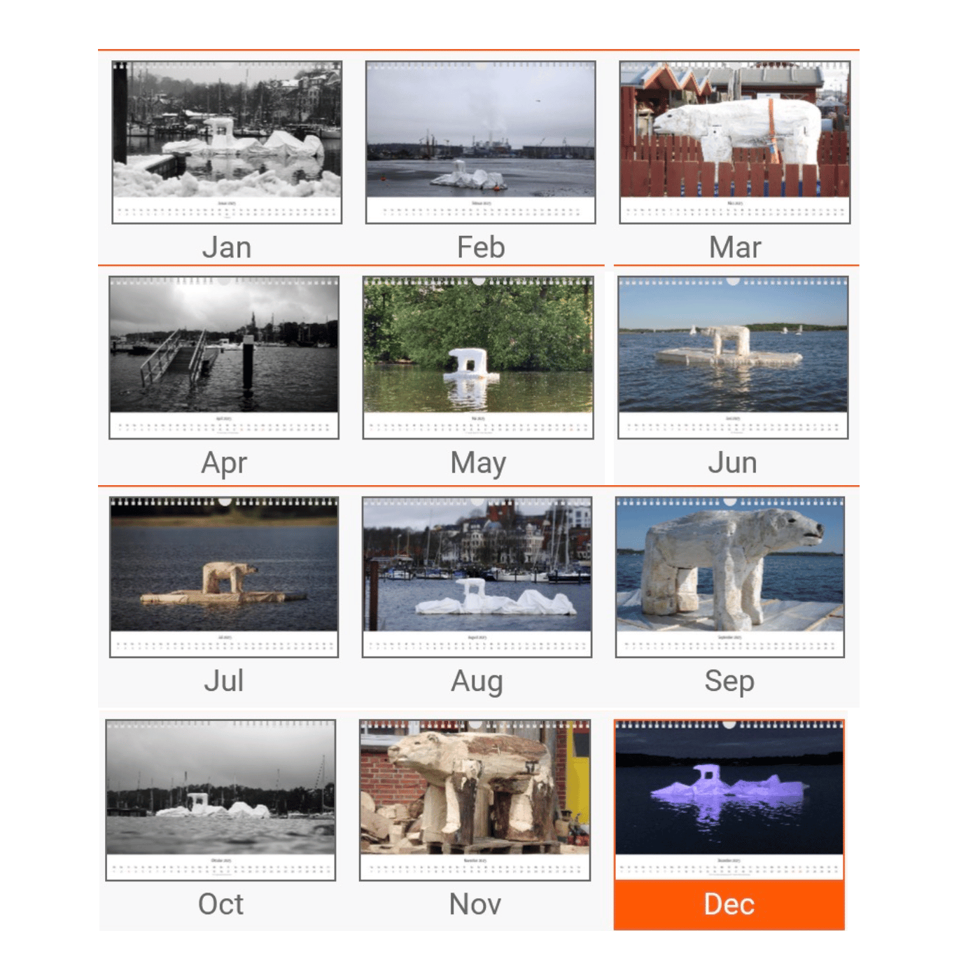 Eisbär-Kalender 2025 - Johannes Caspersen