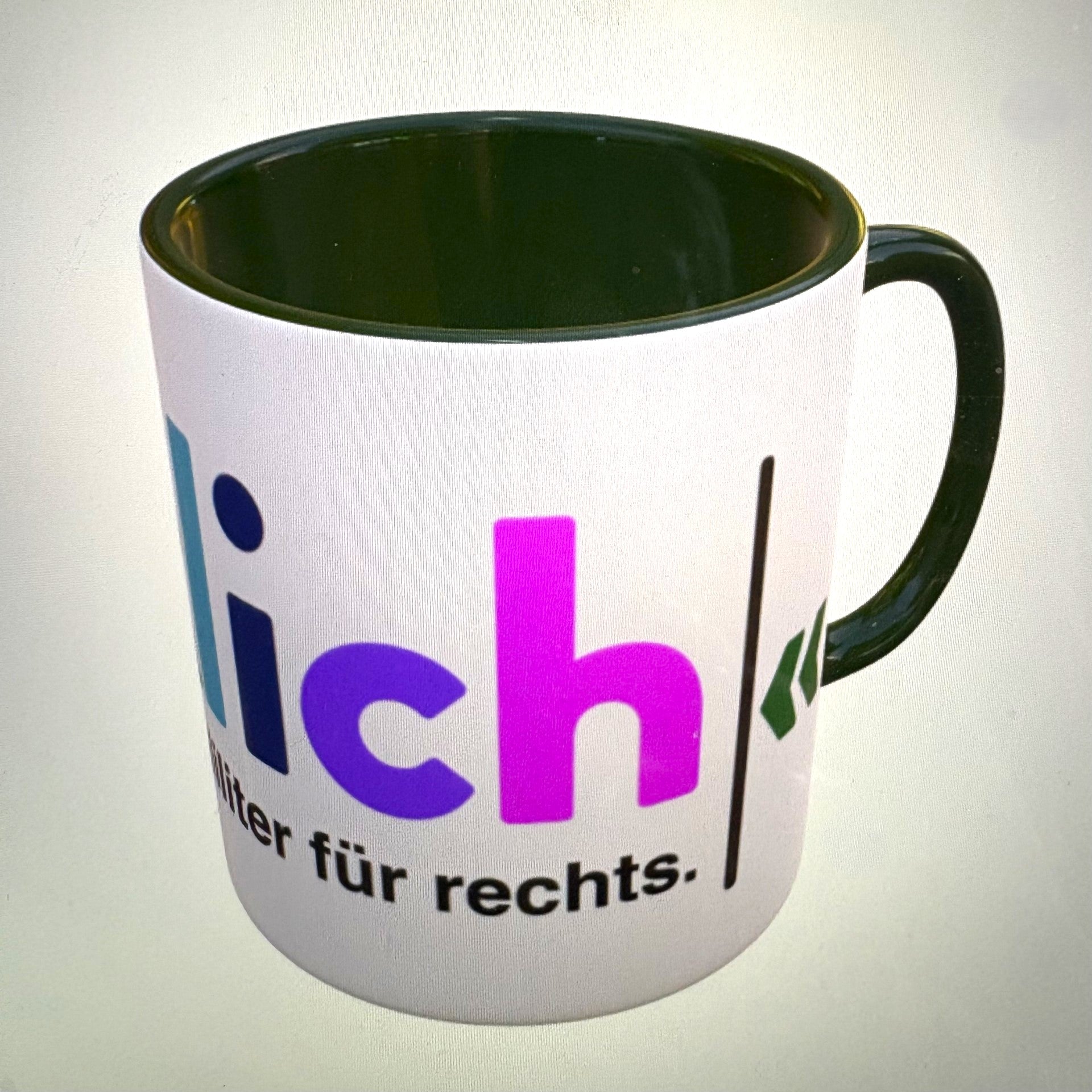 "Wirklich keinen Milliliter für rechts" Tasse