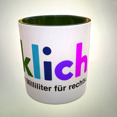 "Wirklich keinen Milliliter für rechts" Tasse